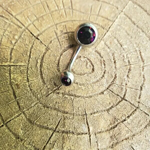 COPY - 16g stainless steel belly bar